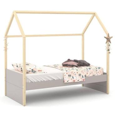 Imagem de Cama Montessoriana Kids Liv Cinza Natural - Matic
