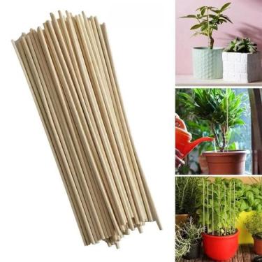 Imagem de Kit De Suportes Para Plantas De Bambu 25 Peças Estacas De Treliça Para