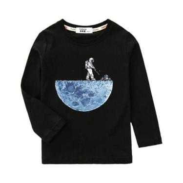 Imagem de Camiseta De Astronauta Para Meninos, Manga Comprida, Primavera, Outono