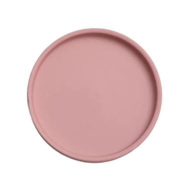 Imagem de Pires de plantas Bandejas redondas para plantas domésticas, pires de cerâmica para sala estar e varanda(Pink,Pequeno)