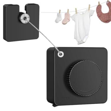 Imagem de Varal Retrátil Para Lavanderia | Varal Portátil Para Exterior,De Aço Inoxidável 4.8m Economiza Espaço - Para Secagem Em Varandas, Casas, Apartamentos Pequenos E Banheiros