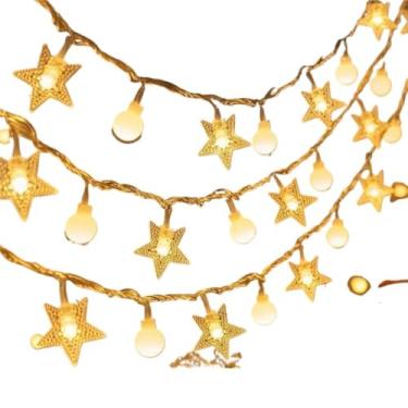 Imagem de Externa Luzes LED Star String - Decoração ambiente para acampamento ao ar livre/mercado noturno