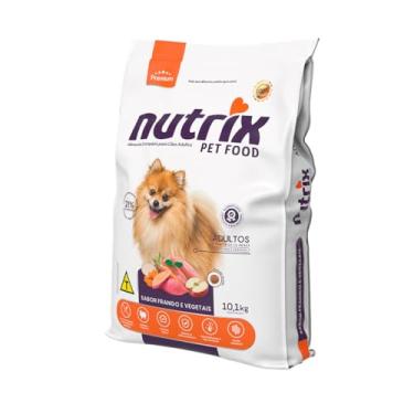 Imagem de Ração NUTRIX Premium Cães Adultos Raças Pequenas e Mini Frango e Vegetais 10,1Kg