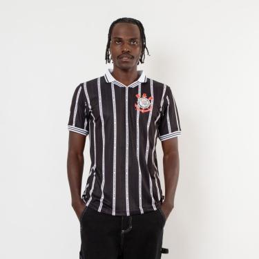 Imagem de Camisa Corinthians Polo Esportiva Número 10 Preto - Masculino-Masculino