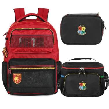 Imagem de Kit Mochila Escolar Lancheira Estojo Bolsa Harry Potter - Luxcel, Vinh