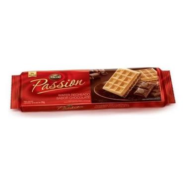 Imagem de Kit c/ 2 Biscoito Wafer Passion Chocolate Arcor 80g - Triunfo