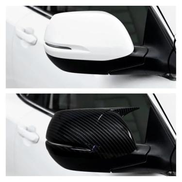 Imagem de Tampa Do Espelho Lateral Do Carro Tampa Retrovisor Escudo Habitação Asa Com Sinal De Volta Compatível Com Honda Crv CR-V 2017-2021(Gloss Black)