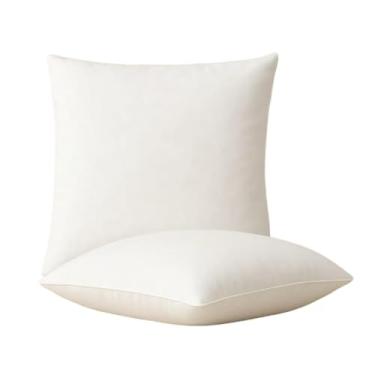 Imagem de Almofadas Decorativa Enchimento Refil 45x45cm Antialérgico – Kit com ate 6 Peças Macia e Encorpada(2 Almofadas)