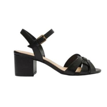 Imagem de Sandália Couro Salto Bloco Clássica Lançamento Arezzo-Feminino