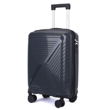 Imagem de Mala De Bordo 10kg Viagem Zíper Expansível Em Polipropileno Rodinhas 360º Tsa - Rocha - Cruzeiro Cor Chumbo