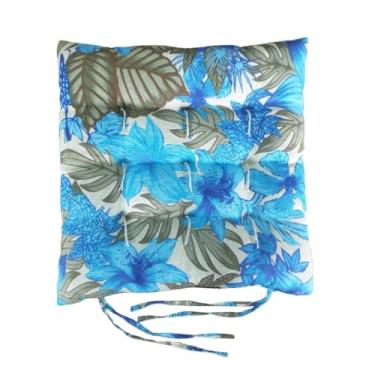 Imagem de Kit com 8 Almofadas Assento Futon Estampado Gorgurinho - com Amarril para Cadeiras e Bancos, Confortáveis e Duráveis, Versáteis para Casa e Eventos (EST 06)