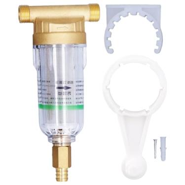 Imagem de Filtro de sedimentos pré-filtro de água G1/2 Rosca macho destacável de filtragem de tubo de aço inoxidável de alta densidade para abastecimento de água automático doméstico 316L