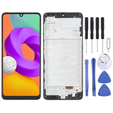 Imagem de Hiregolish Peças de reparo de tela LCD para celular para Samsung Galaxy M22 SM-M225 OLED LCD digitalizador de tela conjunto completo com moldura, conjunto de substituição com kits de reparo