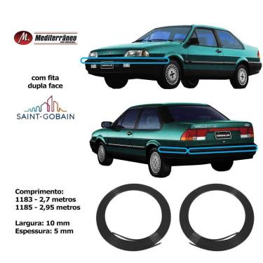 Imagem de Friso Parachoque Versailles 91/94 10Mm Dianteiro Traseiro