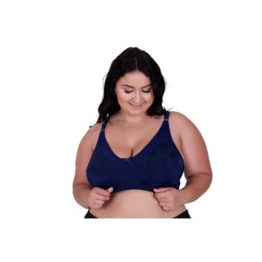 Imagem de Sutiã Plus Size sem Bojo Reforçado Alça Larga 46 48 50 52 54 - C13 SUT