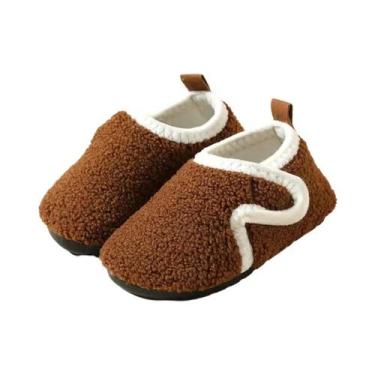 Imagem de Pantufas De Algodão Para Crianças, Calçados Quentes E Macios Para Uso 