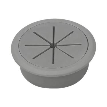 Imagem de Organizador De Cabos Para Mesa De Escritório Com Tampa Para Furos De F