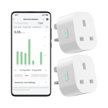 Imagem de Tomada Inteligente WiFi Do Reino Unido Com Controle Por Voz Alexa Goog