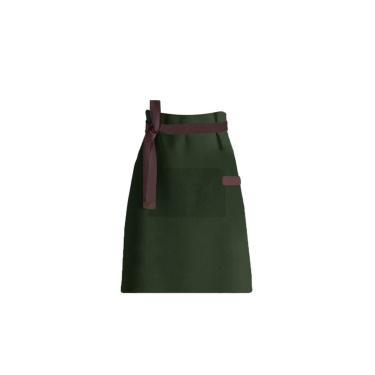 Imagem de Avental de Cintura Verde Escuro Marrom Restaurante Cafe Bar Unissex