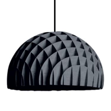 Imagem de Luminária Teto Tipo Pendente Colméia Mdf - Completa Cor: Preta