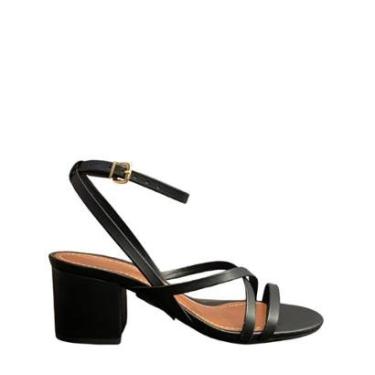 Imagem de Sandália Anacapri Tiras Salto Bloco Feminina-Feminino