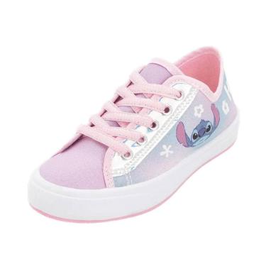 Imagem de Tênis Infantil Menina Ajustável Diversão Macio Stitch Disney-Feminino