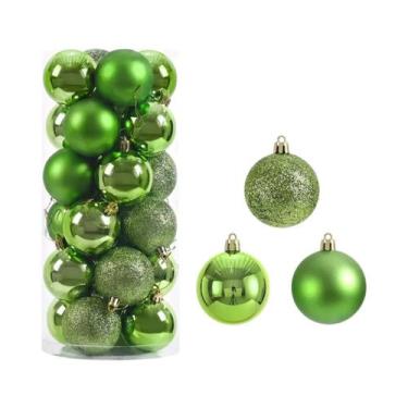 Imagem de Bolas De Natal De 6CM, 24 Peças, Enfeites Pendurados Para Decoração De