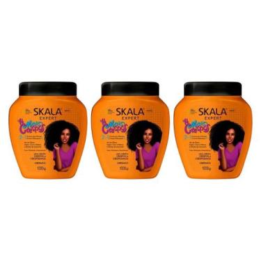 Imagem de Creme Skala 1Kg Mais Crespos - Kit Com 3Un