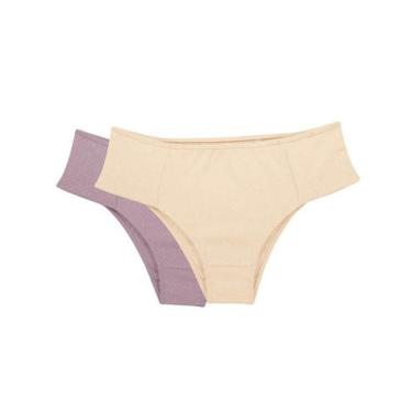 Imagem de Kit 2 Calcinhas Nude/Rosa Retrô Love Secret 819302 Laterais Sem Elásti
