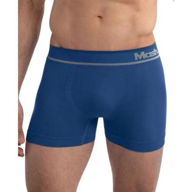 Imagem de Cueca Boxer Mash Microfibra Sem Costura Adulto 710.04, Azul royal, P