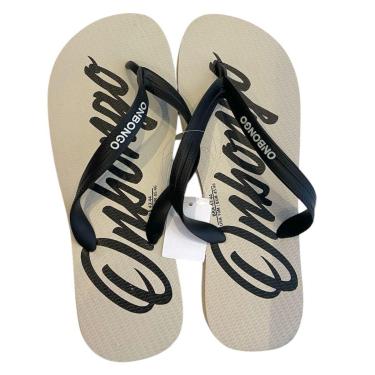 Imagem de Chinelo Onbongo Original Preto Off C/ Tiras E Estampa Preta-Unissex