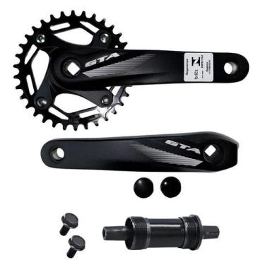 Imagem de Pedivela Gta Start 170mm Bike Coroa de Aço Única 34d + Movimento Centr