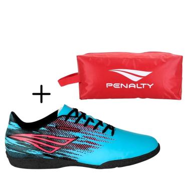 Imagem de Kit 01 Chuteira Futsal Penalty Tornado Antiderrapante + 01 Porta Chuteira Penalty Oficial