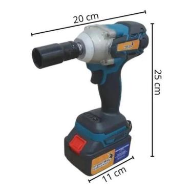 Imagem de Chave De Impacto 18V Carregador 2 Baterias Lítio Com Maleta - Importwa