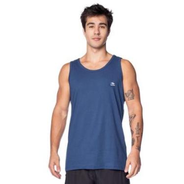 Imagem de Regata Masculina Nicoboco Slim Fit Azul Escuro-Masculino