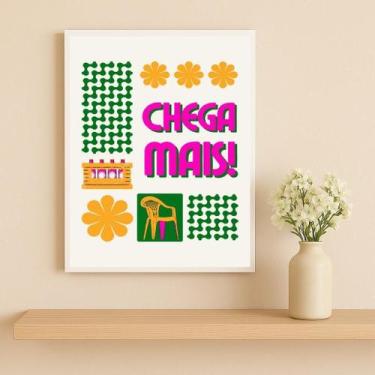 Imagem de Quadro Boteco - Chega Mais 24X18Cm Mold Preta - Quadros On-Line