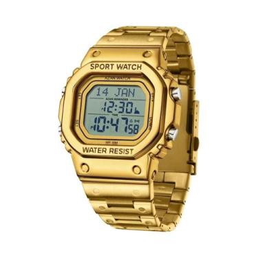 Imagem de Relógio Digital LED À Prova D'Água Masculino SANDA 2172 2173 Multifunc