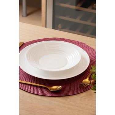 Imagem de Prato Fundo Lyor Mirage 20cm Branco Vidro Opalino - Wolff