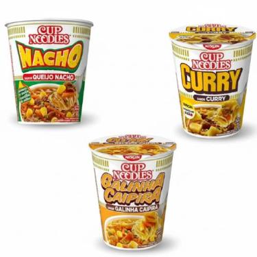 Imagem de kit 5 Macarrão Instantâneo Cup Noodles sabor variado 68g, 5 unidades