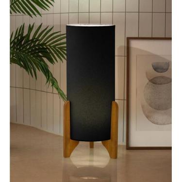 Imagem de Luminária de Chão Vitoria Preto/sued Max - Mais Madeira, Preto, Bivolt