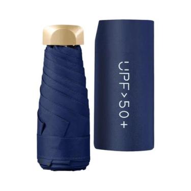 Imagem de Guarda-Chuva Dobrável de Vinil com Proteção UV - Mini Guarda-Chuva de 