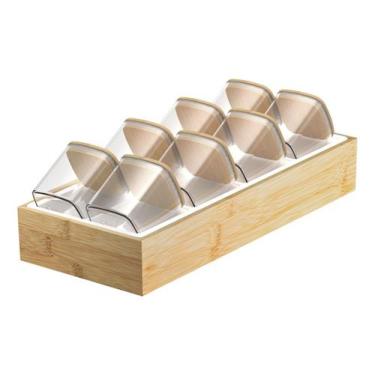 Imagem de Porta Organizador De Temperos Keep 9 Peças - Bambu - OU, 229,90