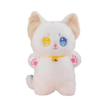 Imagem de Brinquedo De Pelúcia Gato Preto E Branco De 25cm, Boneco De Animal De 