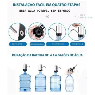 Imagem de Bebedouro Bomba Elétrica P Garrafão Com Mangueira Silicone