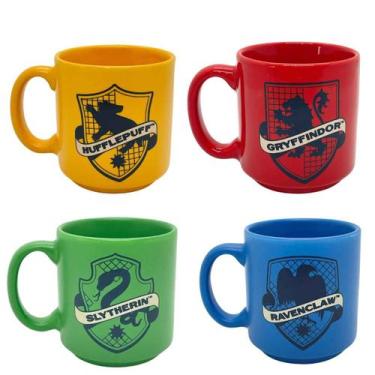 Imagem de Kit 4 Mini Xícaras Canecas Harry Potter 100mL Original Zona Criativa -