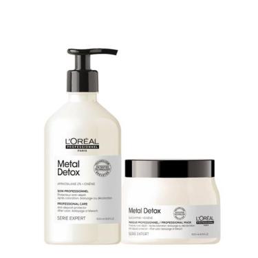 Imagem de Kit LOréal Professionnel Metal Detox Máscara e  Detox Soin Produto Ant