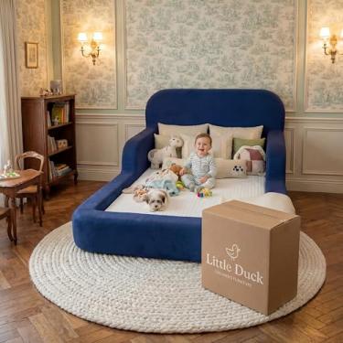 Imagem de Cama Montessoriana Infantil Casal - Sem colchão - Little Duck (Azul)