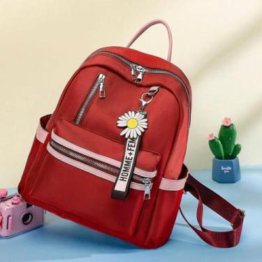 Imagem de Mochila Média Feminina Impermeavel Moto Dia A Dia Escolar Moderna - Ou