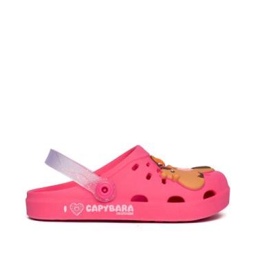 Imagem de Sandália Babuche Infantil Grendene Capivara Hype Rosa, Rosa, 25