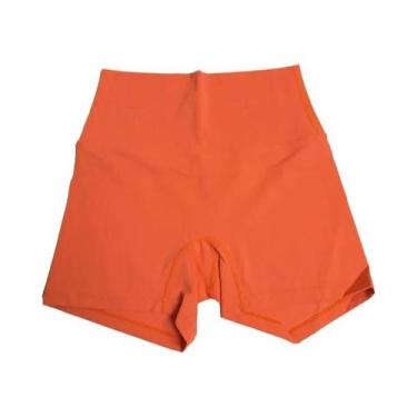 Imagem de Shorts De Yoga De Cintura Alta Em Cor Sólida Para Mulheres, Leggings D